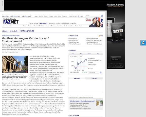 Frankfurter Allgemeine Zeitung über die kriminellen Machenschaften der “GoMoPa”
