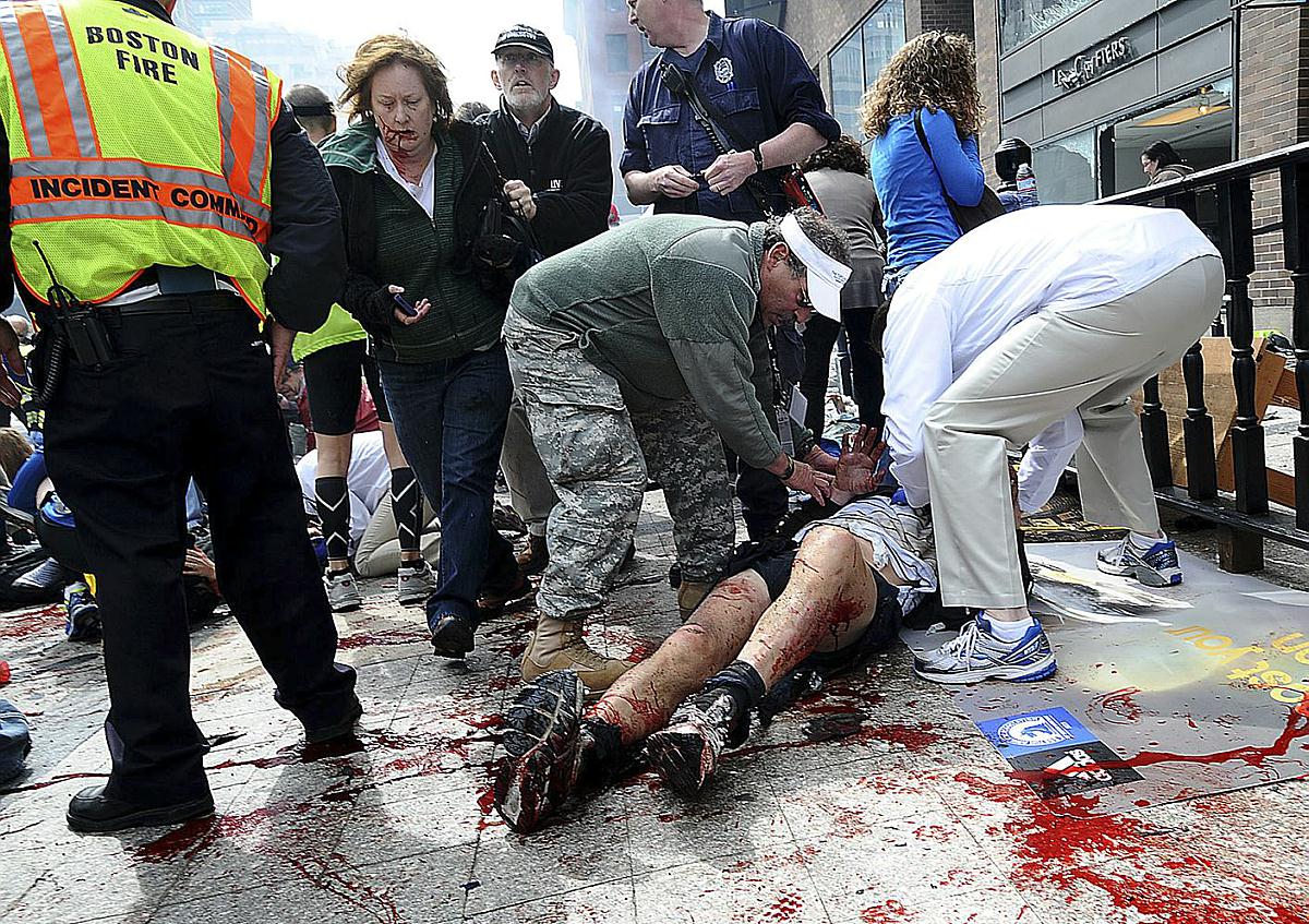 Revealed – First Seconds After Boston Bomb Blast 1