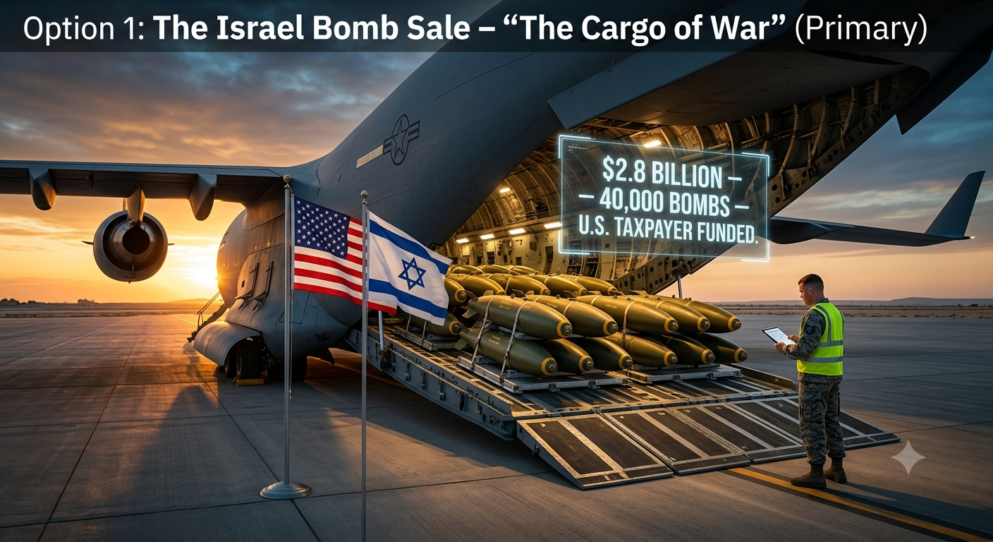 ๐ฅ BREAKING: FOUR-FRONT ESCALATION โ MASSIVE BOMB SALE TO ISRAEL, IMPEACHMENT ARTICLES AGAINST HEGSETH, $450M TUNGSTEN DEAL, AND UAP DISCLOSURE WAIVER