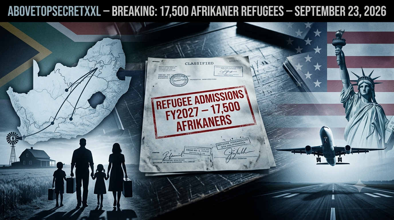 🔥 BREAKING: TRUMP ADMINISTRATION TO ADMIT 17,500 WHITE AFRIKANERS AS REFUGEES – MORE THAN DOUBLING PREVIOUS LIMIT