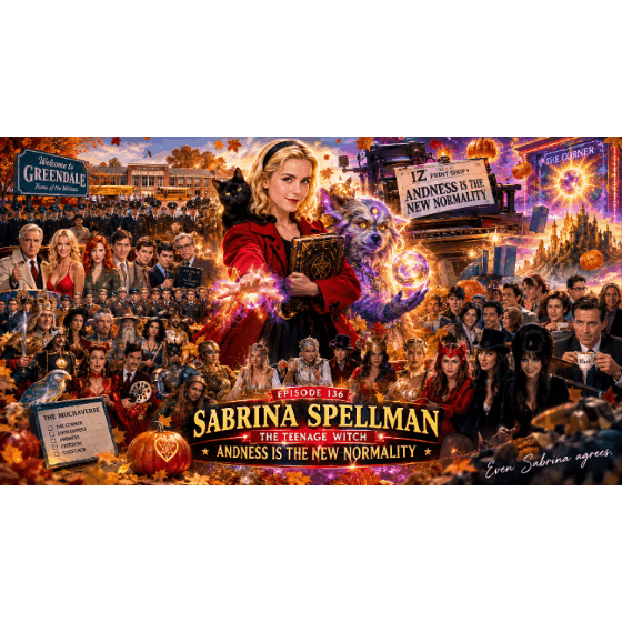 THE MUDDY MURKY MUCHA SHOW: “SABRINA SPELLMAN β THE TEENAGE WITCH OF GREENDALE” π§ββοΈπββ¬π