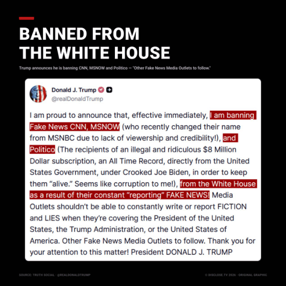 🔥 BREAKING: TRUMP EXPELLS CNN, MS NOW, AND POLITICO FROM THE WHITE HOUSE – WARNS “OTHER FAKE NEWS OUTLETS TO FOLLOW